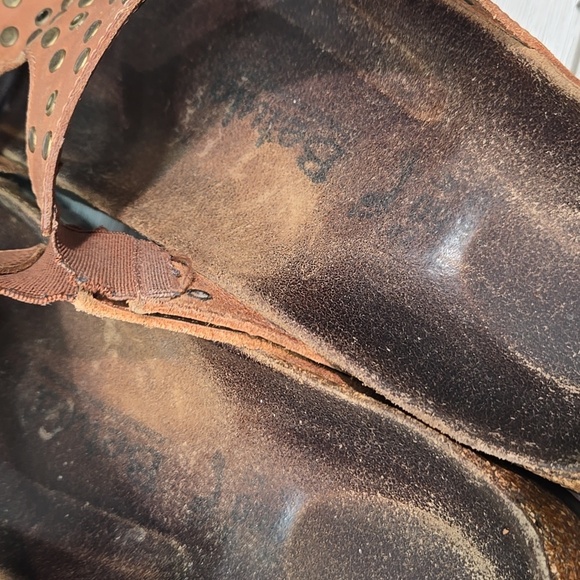 Betula By Birkenstock Women Studded Brown Slide Sandals Shoes Sz 40/9-9.5 Narrow - Picture 7 of 13